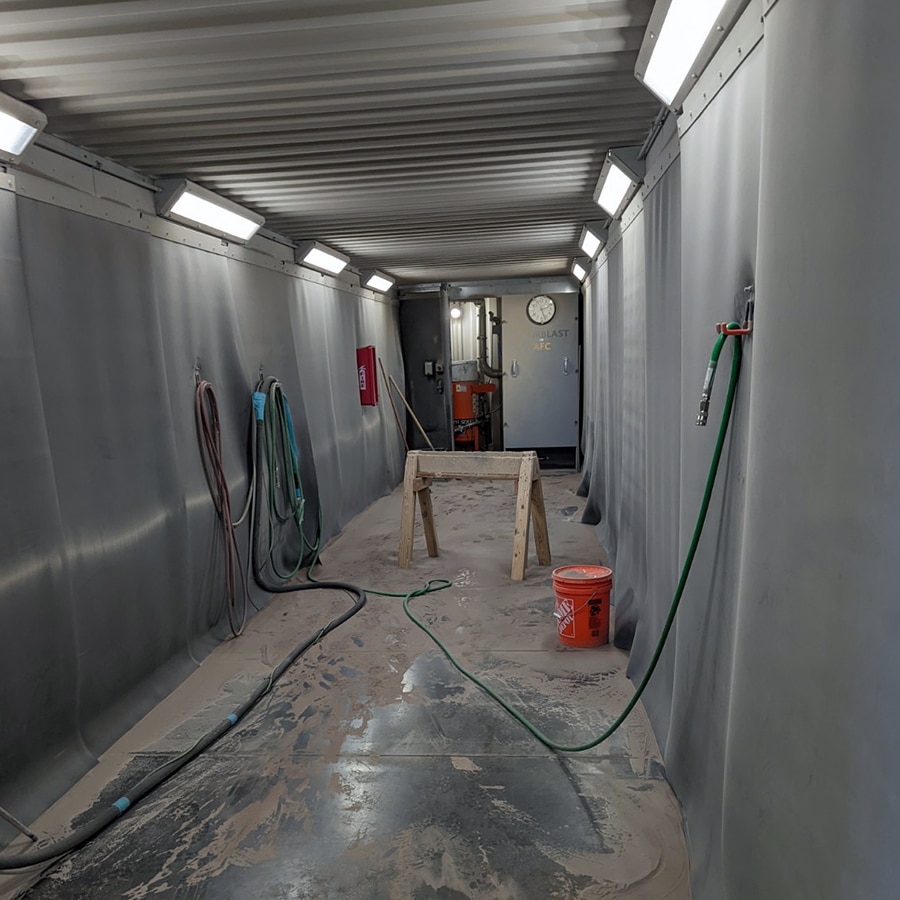 Containerized Blast Room Interior