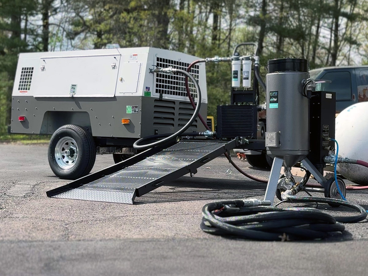 Full ECO-Flex trailer system with 185 cfm compressor and ECO-200